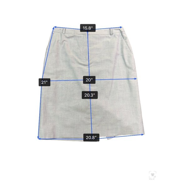 Brooks Brothers Womens Light Blue Cotton Blazer & Skirt Set Button Closures Sz 8 - Picture 15 of 16